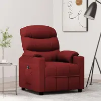 Prolenta Maison Exclusive - Fauteuil relax électrique rouge vin tissu