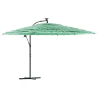 Syfax Parasol de jardin avec mât en acier vert 290x290x238 cm