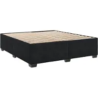 vidaXL Cadre de lit sans matelas noir 180x200 cm velours