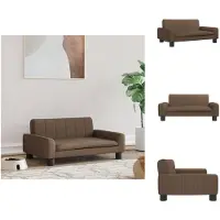 vidaXL Lit pour chien marron 70x45x30 cm tissu - Lits pour chiens