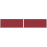 Syfax Auvent latéral rétractable Rouge 200x1000 cm