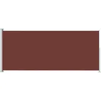 Syfax Auvent latéral rétractable de patio 180x500 cm Marron