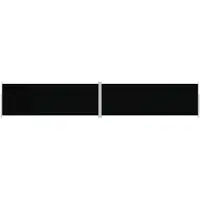 Syfax Auvent latéral rétractable Noir 220x1200 cm