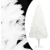 The Living Store : Sapin de Noël artificiel, aiguilles réalistes, couleur blanche, 150 cm