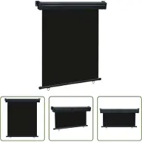 The Living Store Store latéral pour balcon 145x250 cm Noir
