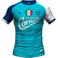 Top Player Italia Padel Cup - T-shirt à manches courtes bleu, taille M, homme