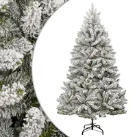 Prolenta Maison Exclusive - Sapin de Noël artificiel pliable avec effet neige 210 cm