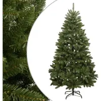 Prolenta Maison Exclusive - Sapin de Noël artificiel pliable avec pied, vert, 210 cm