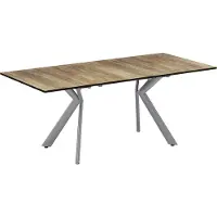Vicco Table de salle à manger Trill Chêne rustique/Gris 140-190 x 90 cm extensible, Model 51996