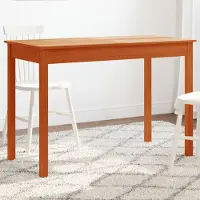 Prolenta Maison Exclusive - Table à manger brun ciré 110x55x75 cm Bois massif Pin