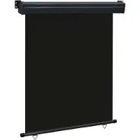 Syfax Auvent latéral de balcon 145x250 cm noir