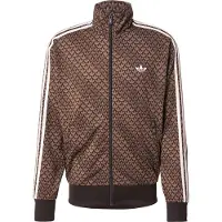 Adidas Originals Veste de survêtement 'Firebird' marron / umbra / blanc