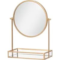 4Living Miroir cosmétique GEMMY avec plateau, Ø 20 cm