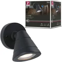 Paulmann Luminaires d'extérieur , Trian, dimmable, Noir, Métal, Moderne