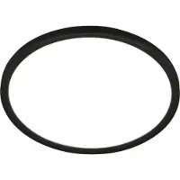 Briloner Pulap LED plafonnier, lumière indirecte, plat, IP44 protection contre les éclaboussures, lumière blanche neutre, noir, Ø29 x 4 cm