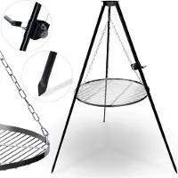 Berdsen Grille de foyer tripode 80 cm BD-884