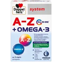 Queisser Pharma GmbH & Co. KG Doppelherz system A-Z + Omega-3 All in one gélules, 30 gélules