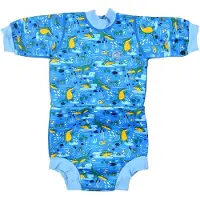 Splash About Combinaison de Plongée - Happy Nappy - Crocodile Ma - - 6-12 mois - Combinaison de Plongée