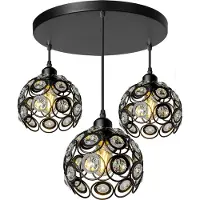 Toolight Lampe Suspendue APP209-3CPR Black