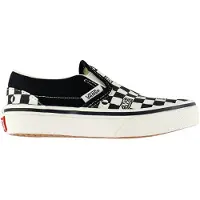 Vans Slip ons enfant Classic Slip-On GEO CHECK BLACK/WHITE filles - Noir - 33
