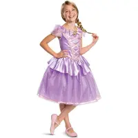 Disguise Rapunzel Deluxe Costume Violet 7-8 Years Enfants
