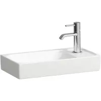 Laufen MEDA Lave-mains, encastrable, plage de robinetterie à droite, 460x235mm, avec trou pour robinetterie, sans trop-plein, H8151130001141