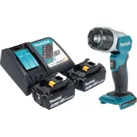 Makita DML 808 RF Projecteur portatif sans fil 14,4 / 18 V 190 lm LED + 2x batterie 3,0 Ah + chargeur