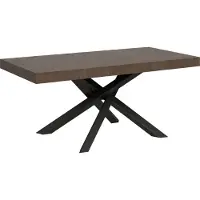 Itamoby Table Extensible 200/304X90 Cm Volantis Noyer Pieds Anthracite