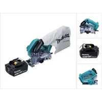 Makita DCC 500 RT Scie circulaire diamant sans fil 18 V - 125 mm - Brushless + 1x Batterie 5,0 Ah + sans chargeur