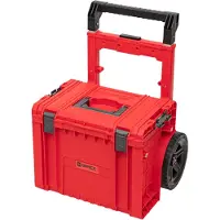 Qbrick System PRO Cart 2.0 Plus RED ULTRA HD empilable 490 x 415 x 660 mm 29 l IP54 poignée télescopique double amovible