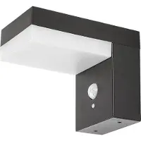 Rabalux Black façade luminaire solaire à LED avec détecteur de mouvement Zrebar 6W IP44 77009