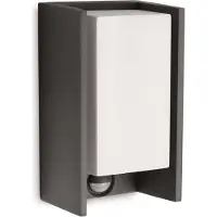 Philips EcoMoods Applique, Applique d'extérieur, Anthracite, Aluminium, IP44, Jardin, Terrasse, II