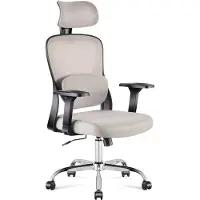 Adler MARK ADLER Manager 3.2 | Chaise de bureau ergonomique avec soutien lombaire et appuie-tête réglable | Gris