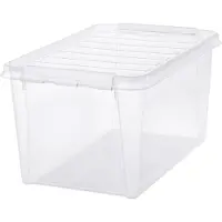 Smartstore Boîte de rangement CLASSIC 45 47 litres fermetures blanches à clipser
