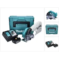 Makita DCC 500 RF1J Scie circulaire sans fil 125 mm Brushless 18 V + 1x Batterie 3,0 Ah + Chargeur + Coffret Makpac