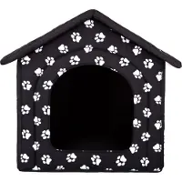 HOBBYDOG Niche Pour Chien - Hobbydog - R1 - 38x32 Cm - Noir Avec Pattes - Toit Amovible