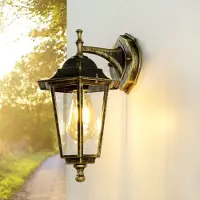 Rabalux Applique murale extérieure "Paris" aluminium verre antique or H:32cm IP44 Applique murale jardin
