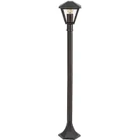 Rabalux 7150 Lampadaire extérieur Paravento, E27, aluminium, noir, carré, classique, 102cm