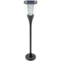 Powerneed Éclairage extérieur ESL-25H Éclairage extérieur sur socle/ pilier Ampoules LED non remplaçables noir