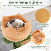 B2X Arbre à chat cactus 160 cm, arbre à chat avec grotte à chat, arbre à chat en bois