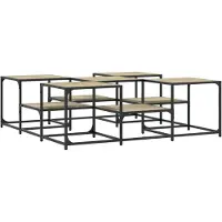 Syfax Table basse chêne sonoma 121x121x40 cm bois d'ingénierie