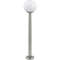 Eglo NISIA-C, Lampadaire extérieur, Acier inoxydable, Plastique, Acier inoxydable, IP44, I, Blanc