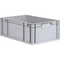 Allit Boîte de rangement ProfiPlus EuroEco C622, gris Eurobox en PP, poignées fermées, résistante - 1 pièce (456812)