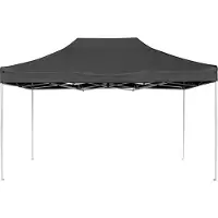 vidaXL Tente de réception professionnelle pliable aluminium 4,5x3 m anthracite