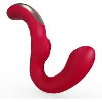 Sex HD Genie - Vibromasseur point G et clitoris - silicone rouge