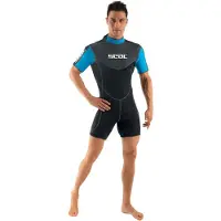Seac Sub Sense 2.5 Mm Short Sleeve Shorty Bleu 4XL Homme