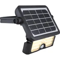 Globo Lighting Lampe solaire plastique noir, LED