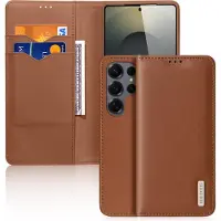 DUX Galaxy S26 Ultra - HIVO Etui Tasche mit RFID-Schutz (Samsung Galaxy S26 Ultra), Coque pour téléphone portable, Marron