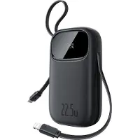 Baseus Batterie externe 20000 mAh EnerFill FC31, 22,5 W, USB-C, Lightning, USB-A, câbles intégrés, affichage LED, noir