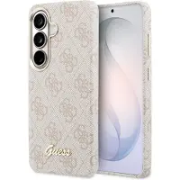 GUESS - 4G Script MagSafe (GUHMS26S5P4FWMSP) - Samsung Galaxy S26 - Pink (Samsung Galaxy S26), Coque pour téléphone portable, Pink, Rose